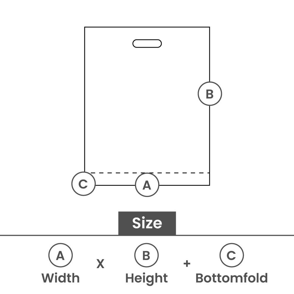 Budget plastic tassen - Wit 