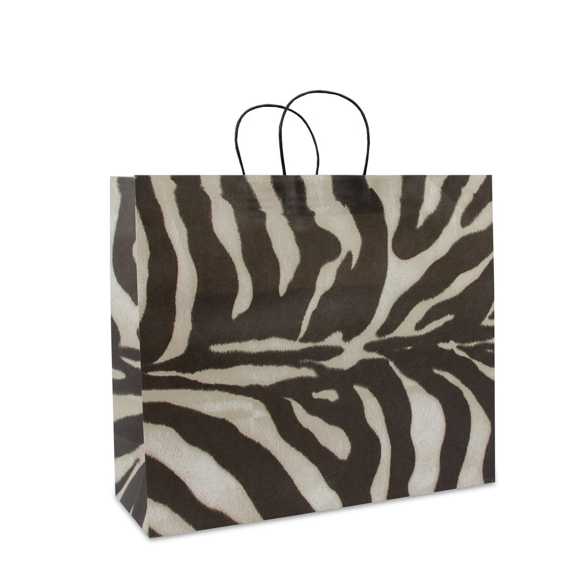 Twisted papieren tassen - Zebra
