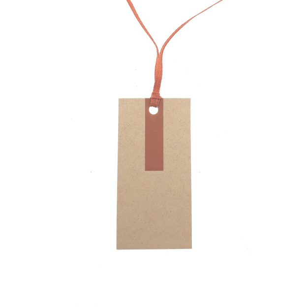 Hangtags with coloured ribbon