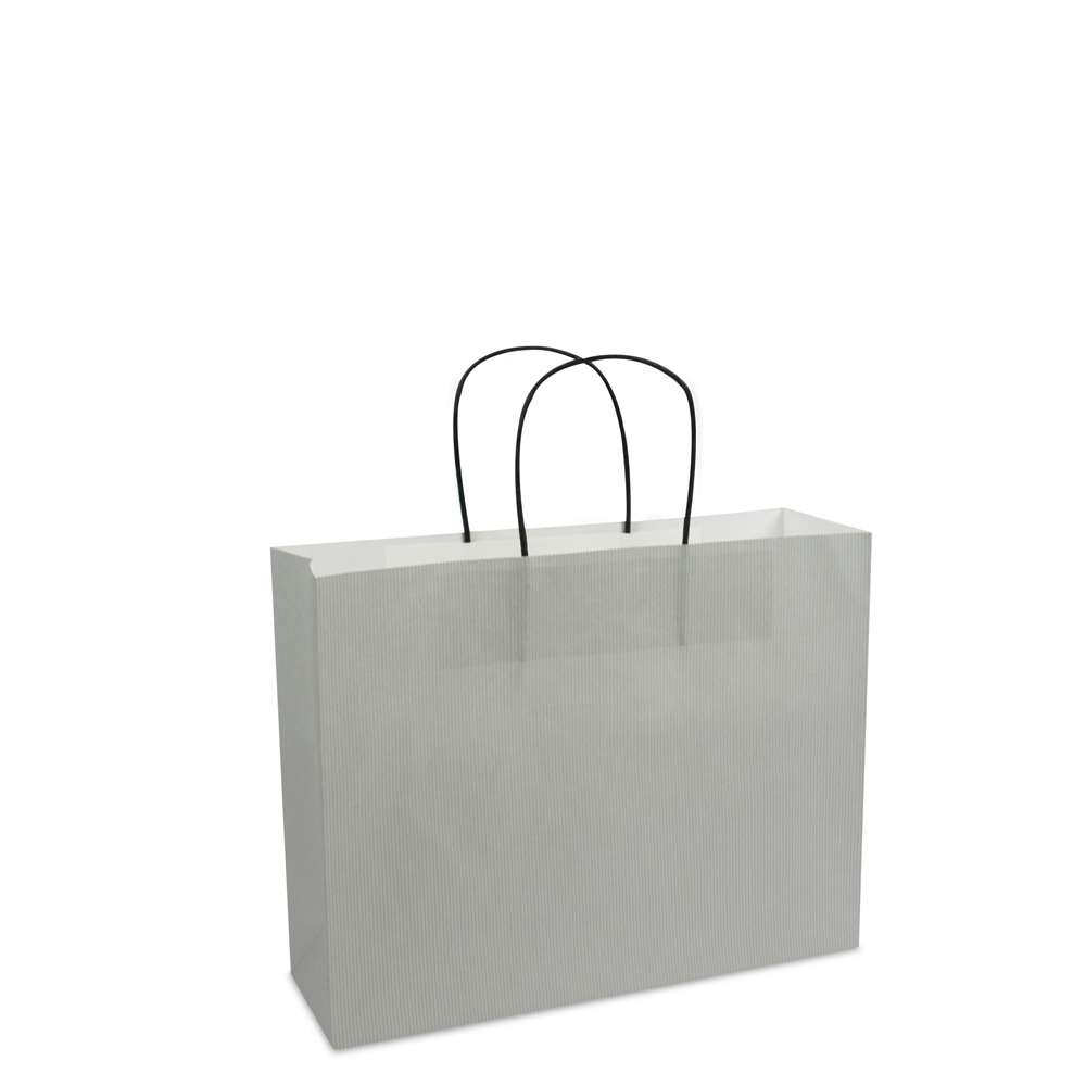 Luxe twisted papieren tassen met bodemkarton