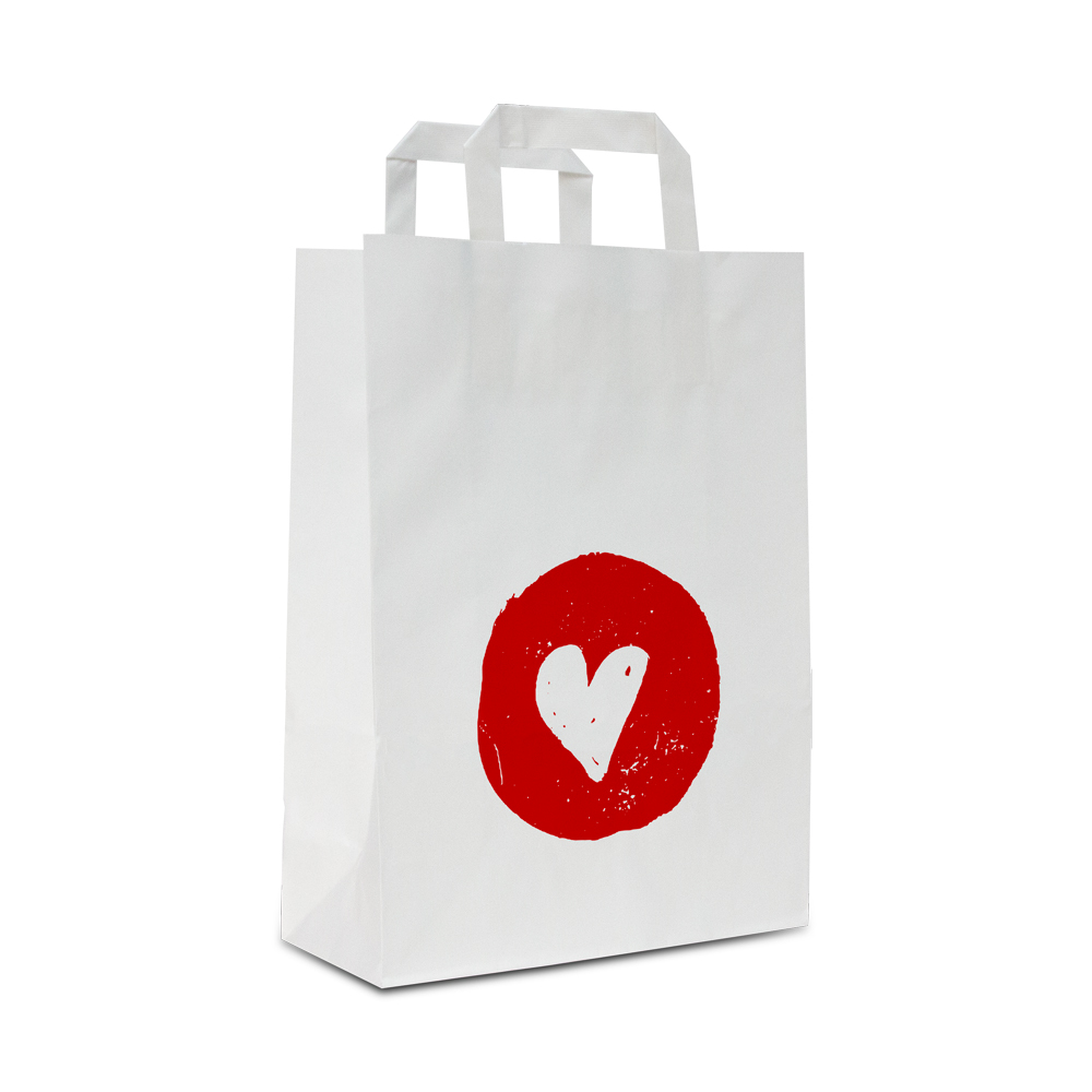 Paper kraft bags - Heart