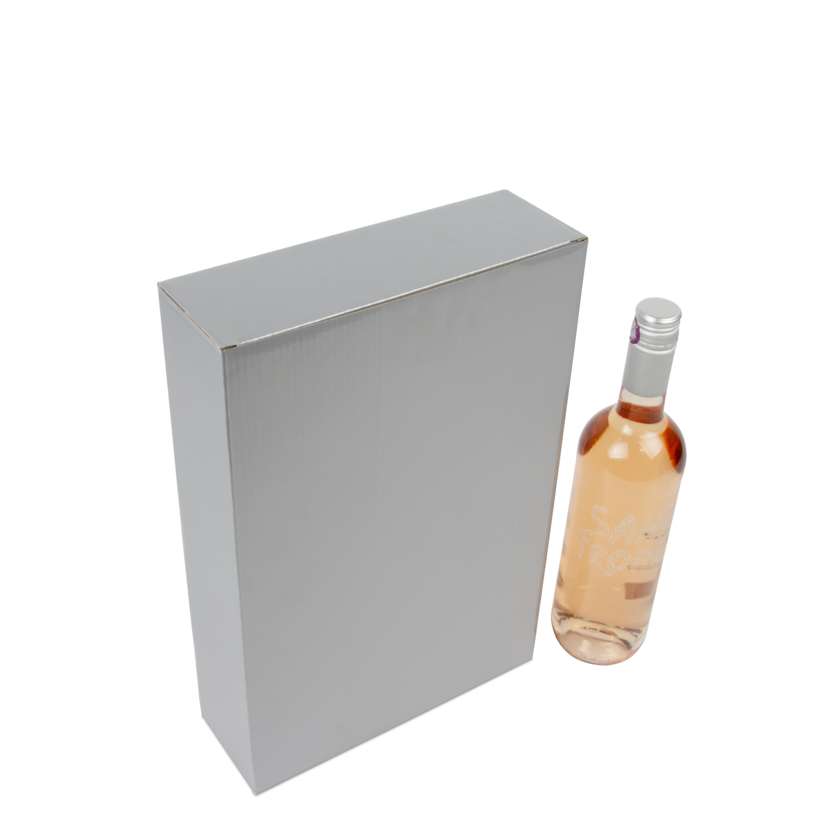 Cardboard wine bottle boxes