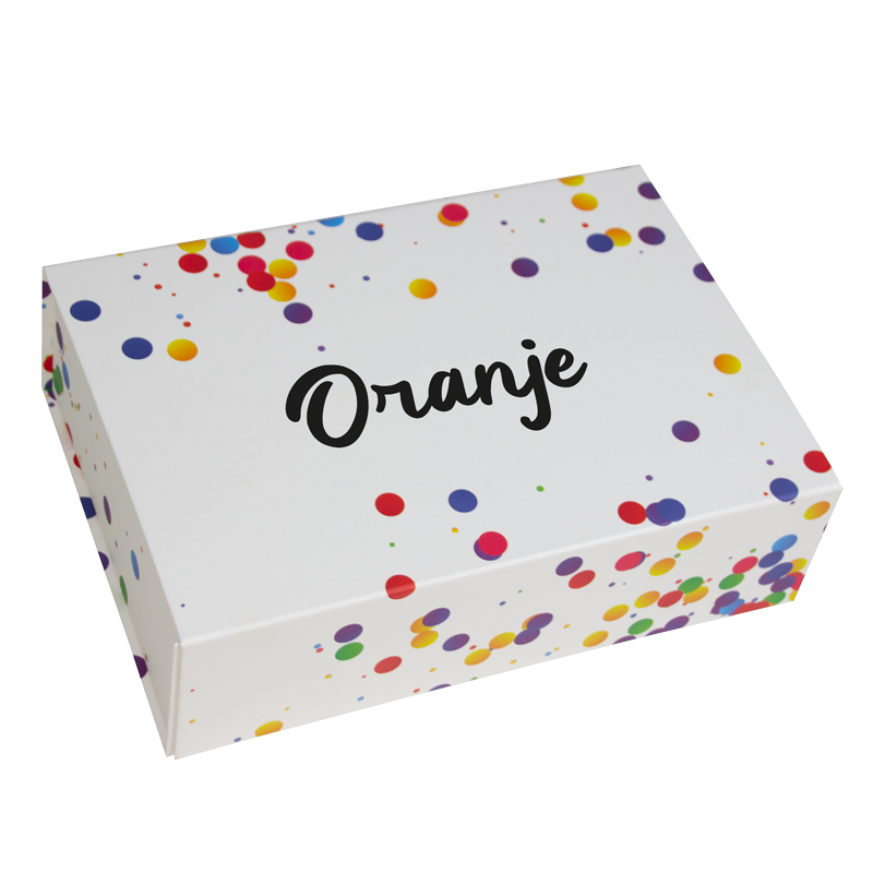 Boîtes aimantées de confettis - Oranje 