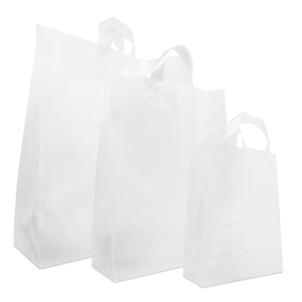 Plastic bag with bottom fold