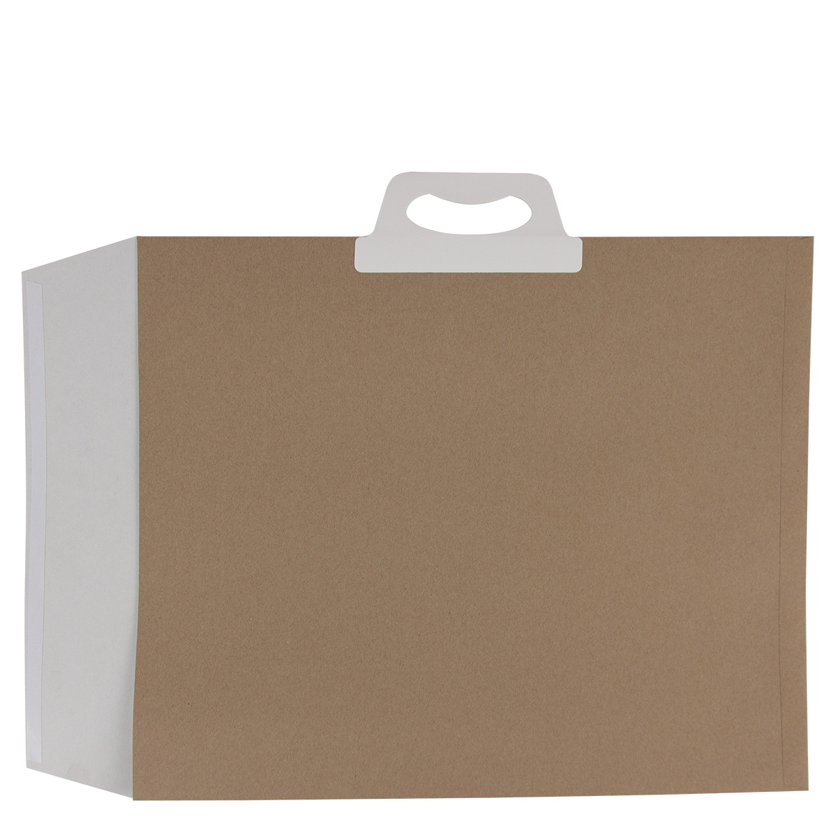 Recycled paper gift bags with flap closing