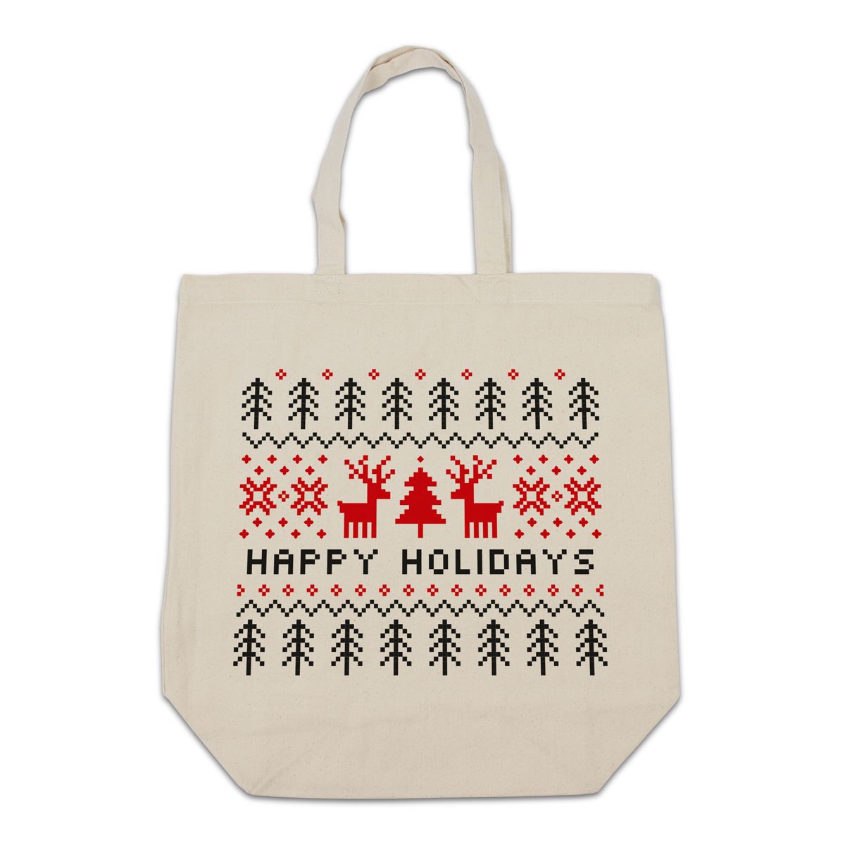 Christmas canvas tote bags - Ugly sweater