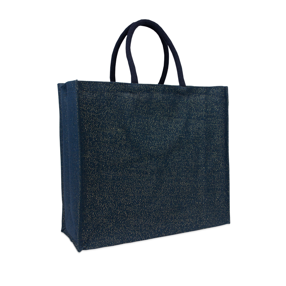 Jute bags with golden glitter