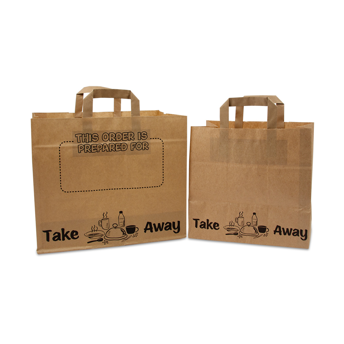 Papieren take away tassen - Prepared for