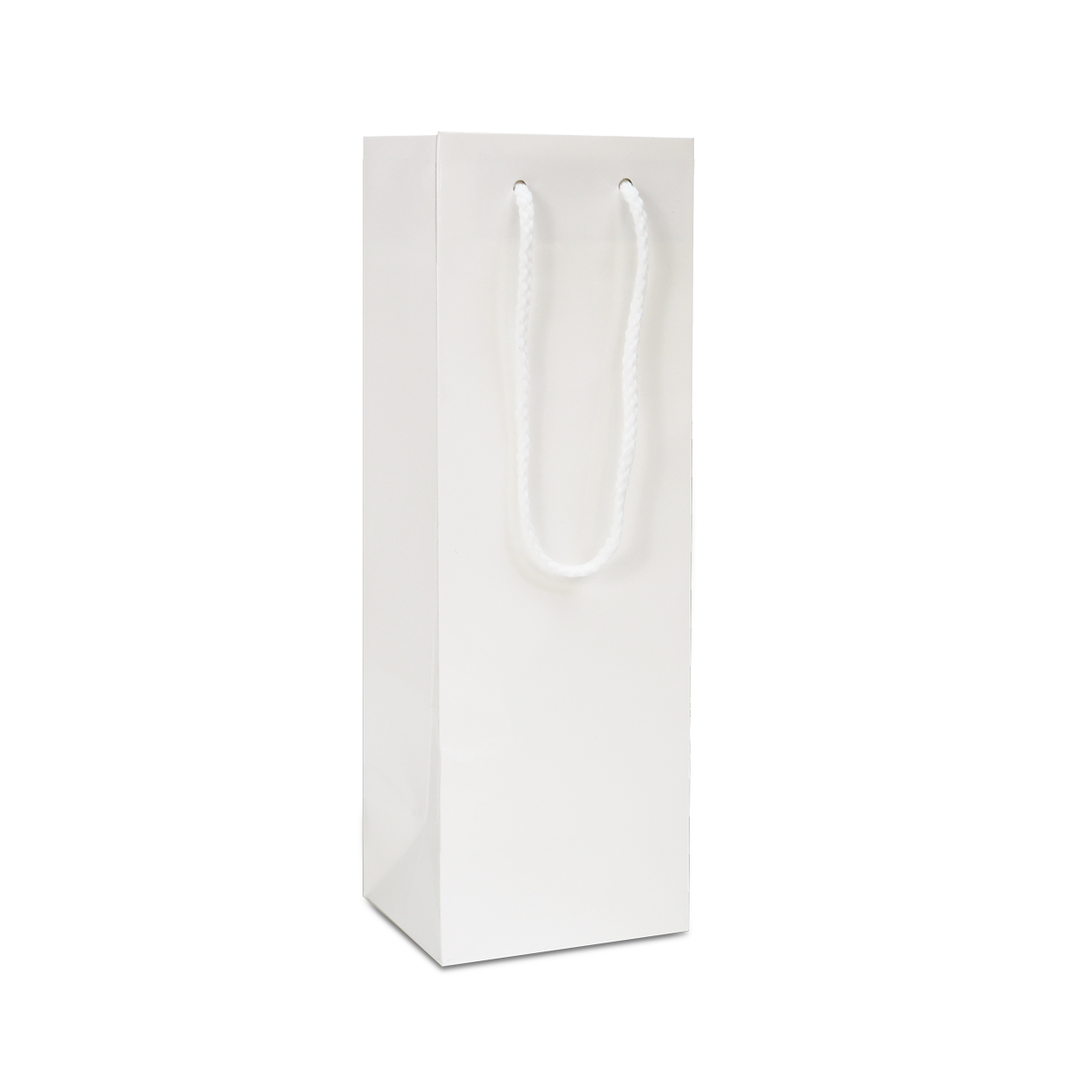 Luxury paper wine bottle bags - Glossy