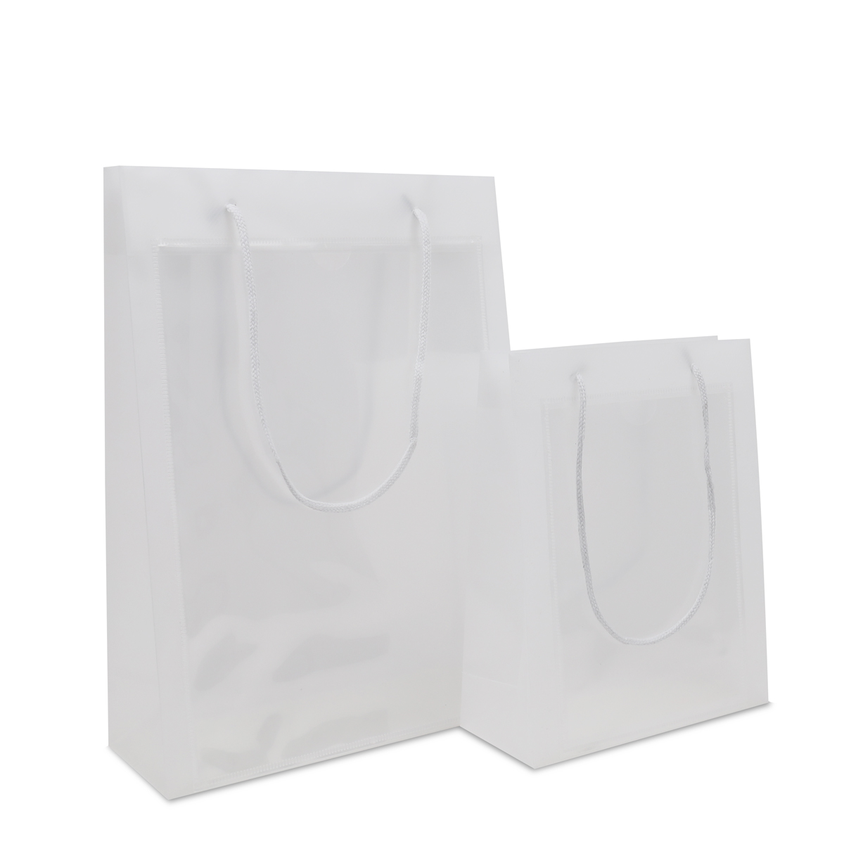 Luxury plastic window bags with A4/A5 insert window