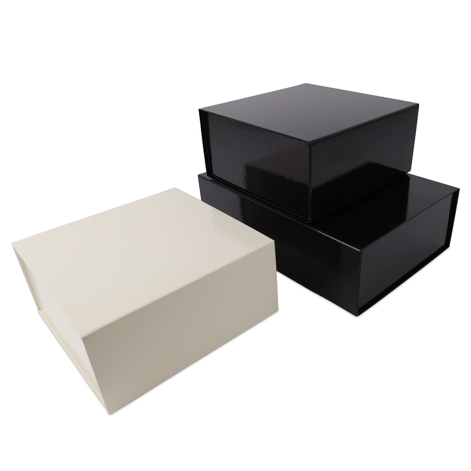 Glans gelamineerde magneetdozen - 10 stuks