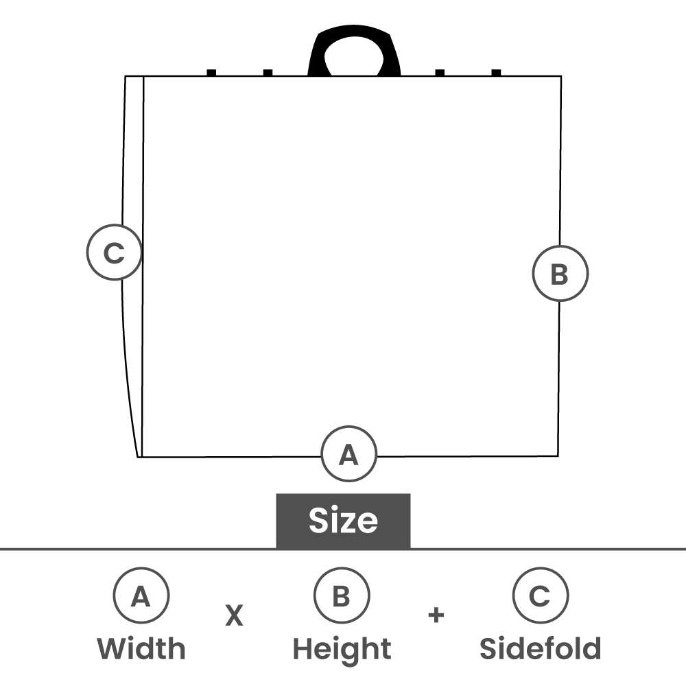 Plastic bag with resealable handles - Solid colours