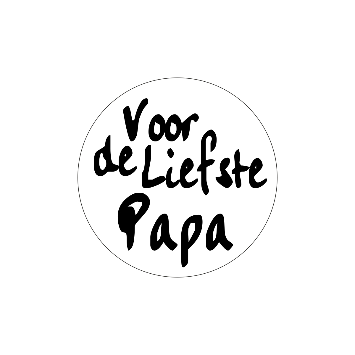 Étiquettes - Voor de liefste papa