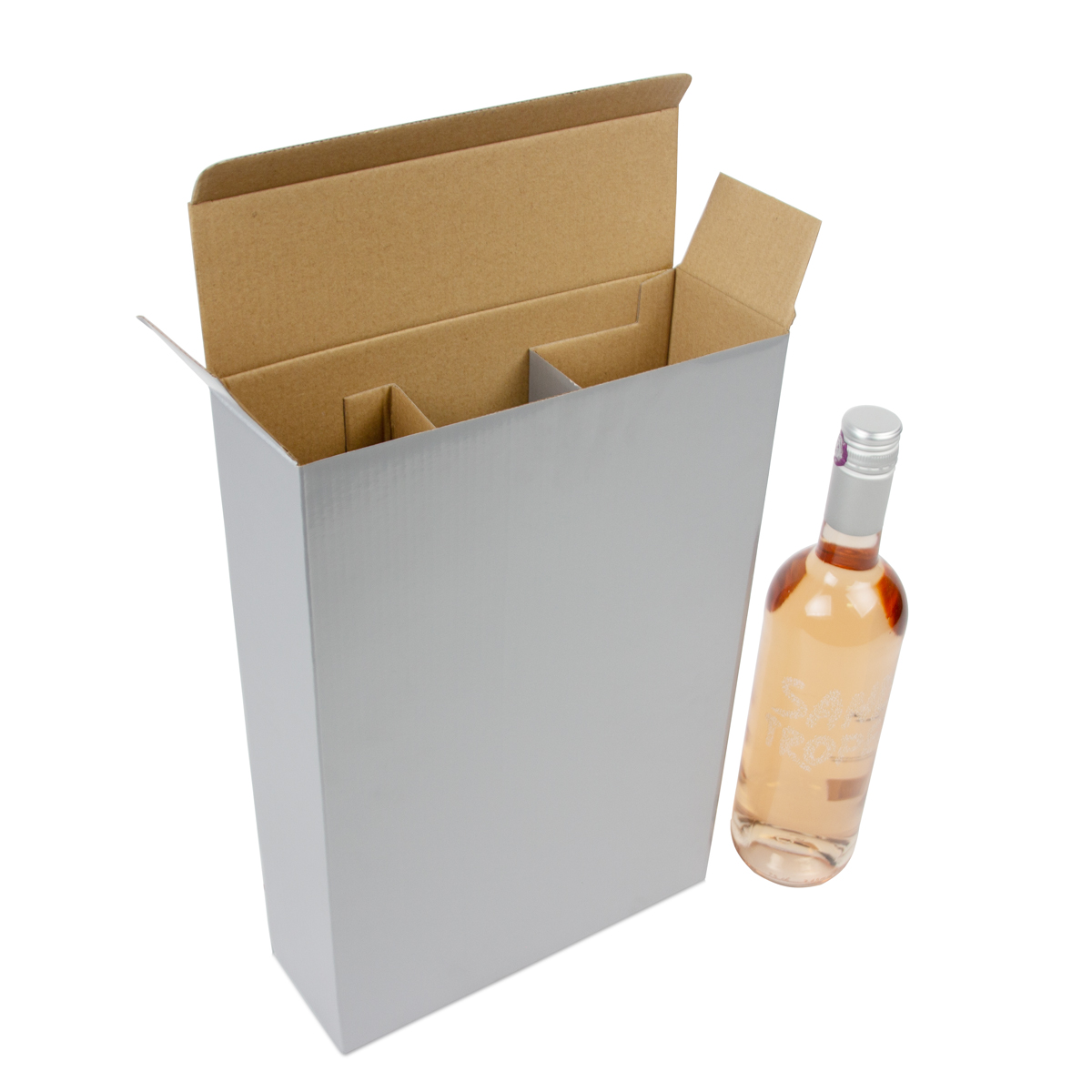 Weinflaschenboxen aus Pappe
