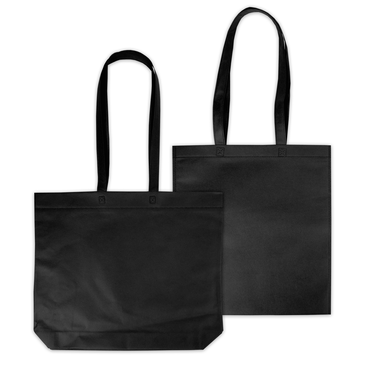 Non-woven bags with long handles