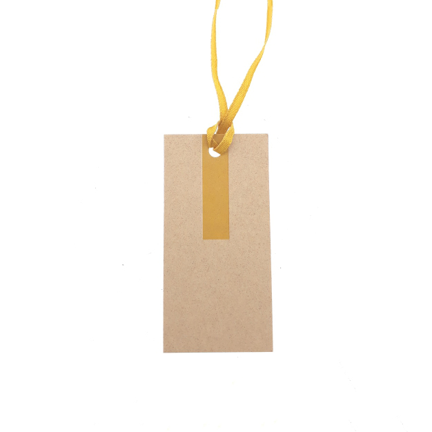 Hangtags with coloured ribbon