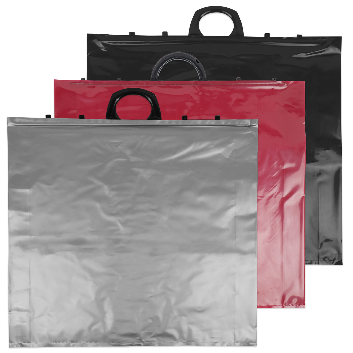 Plastic bag with resealable handles - Solid colours