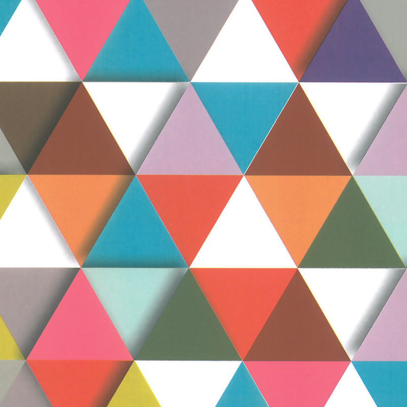 Coated wrapping paper - Triangle design