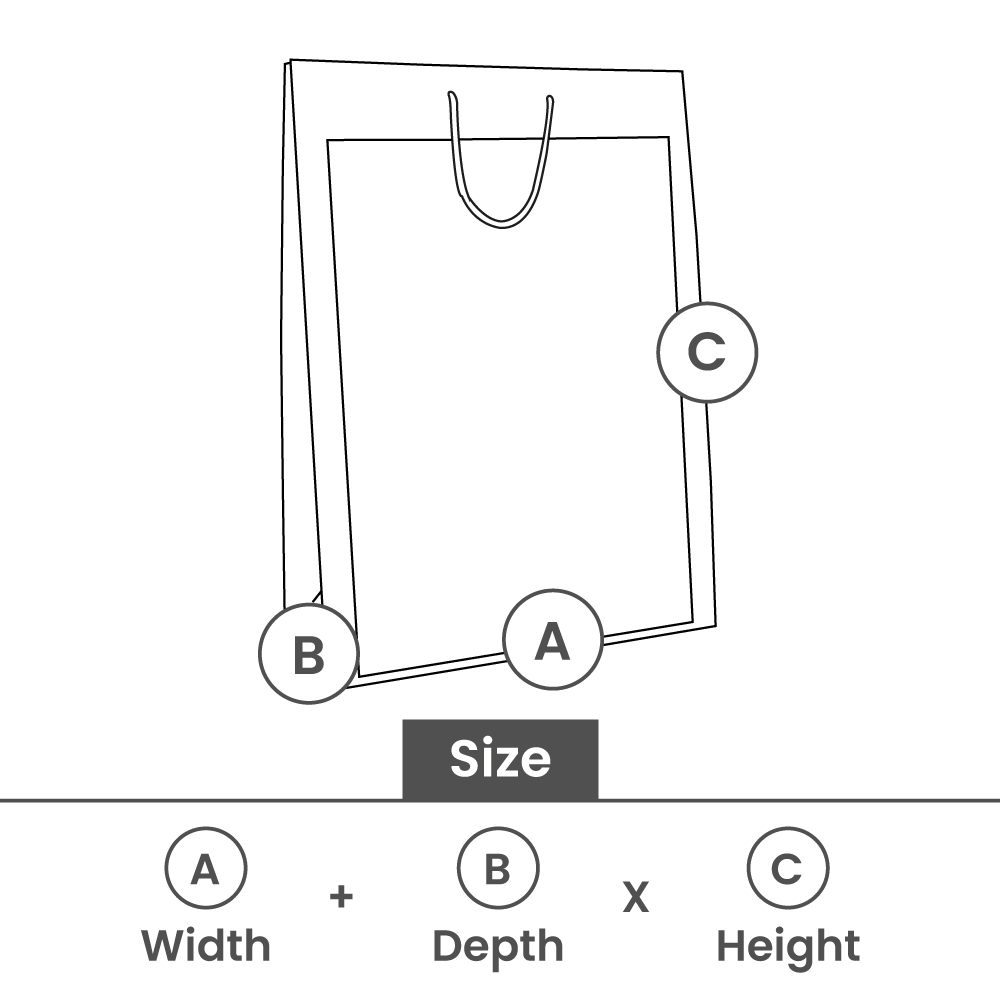 Luxury plastic window bags with A4/A5 insert window