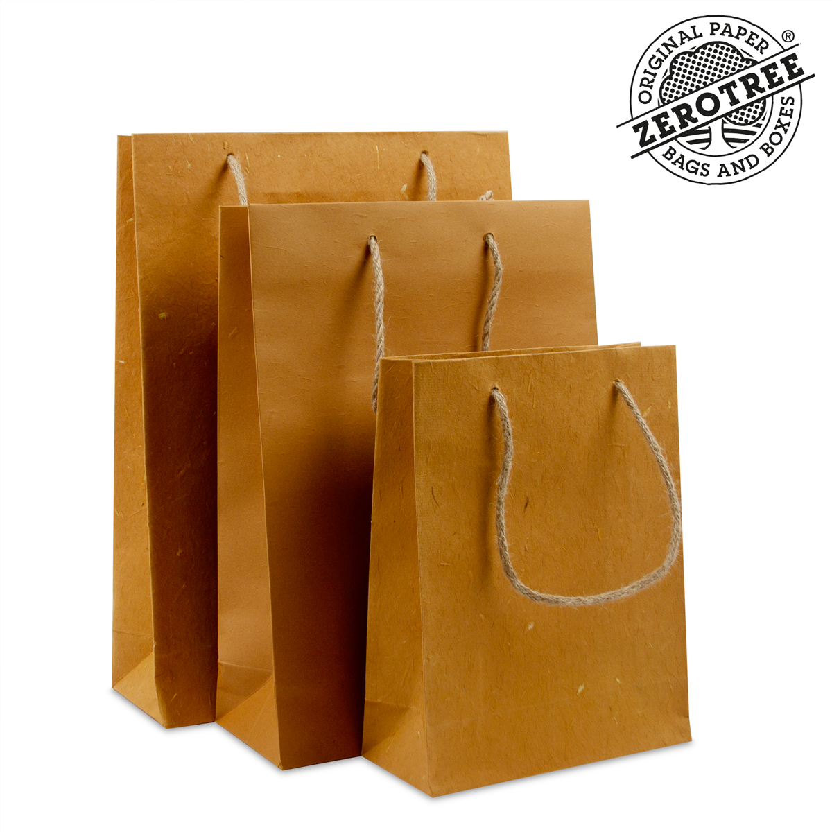 Luxe ZEROTREE® tassen - Gerecycled katoen met jutevezels