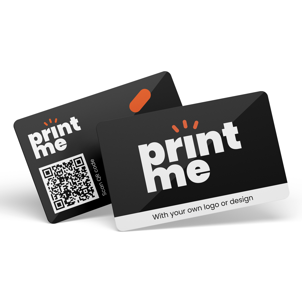 Cartes cadeaux en PVC brillant - Code QR