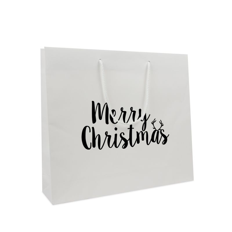 Weihnachtstaschen aus Kraftpapier - Merry Christmas