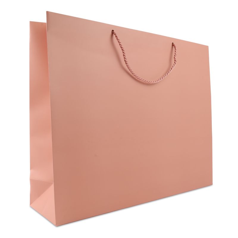 DPK166-LuxePapierenTas-Mat-Roze-XL