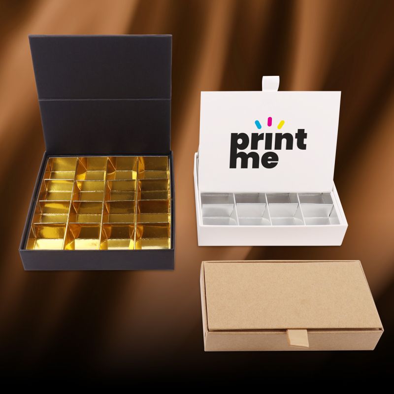 Chocoladedozen-voorraad