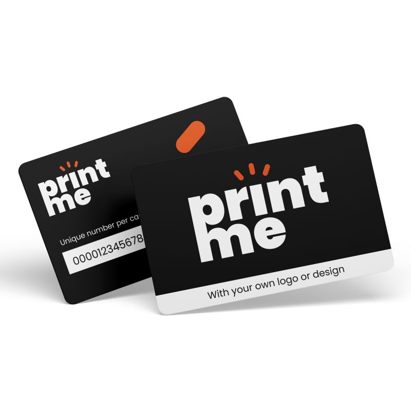 PVC giftcards mat laminaat - Nummeren