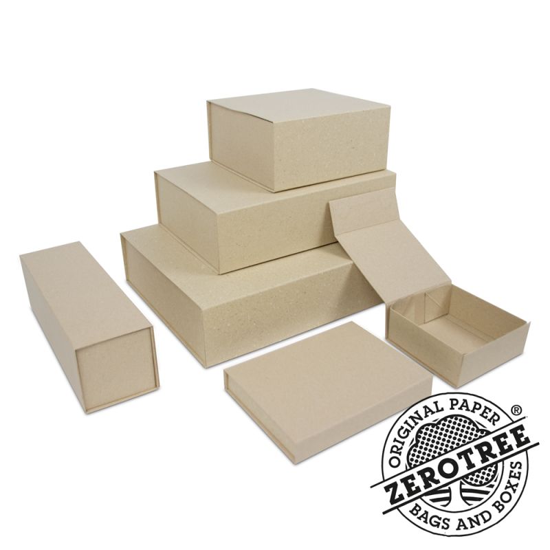 ZEROTREE® magnetic gift boxes - Recycled grass paper