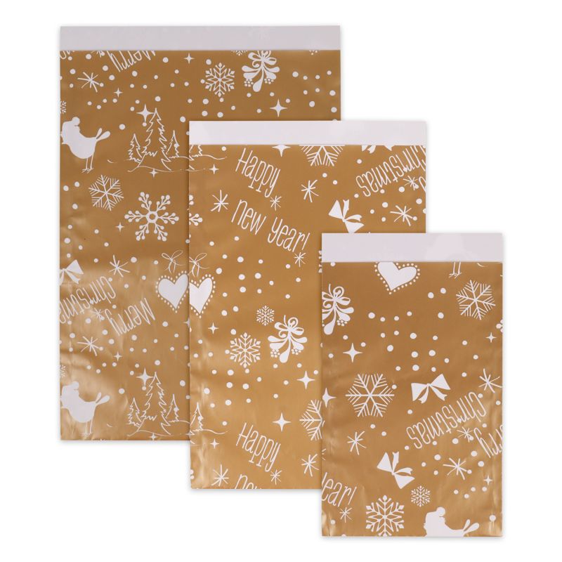 Sacs cadeaux de Noël Kerst-Cadeauzakjes-Groep-Goud