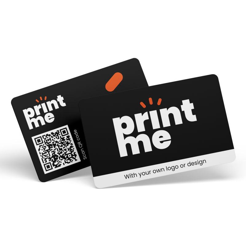 PVC giftcards matt laminated - QR code