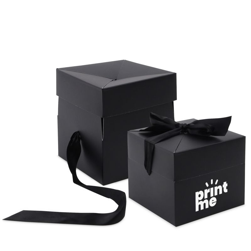 Boîtes pop-up avec fermeture ruban