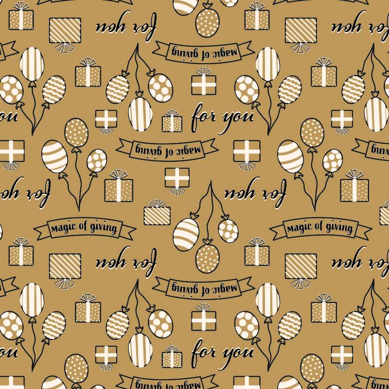 Brown wrapping paper - Gift design
