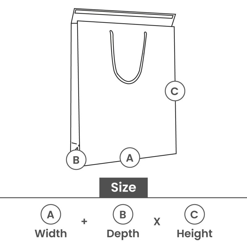 Sacs en papier de luxe avec rabat