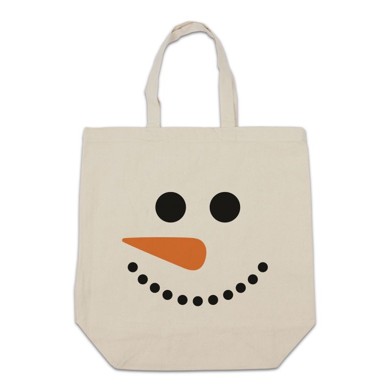 Christmas canvas tote bags - Snowman
