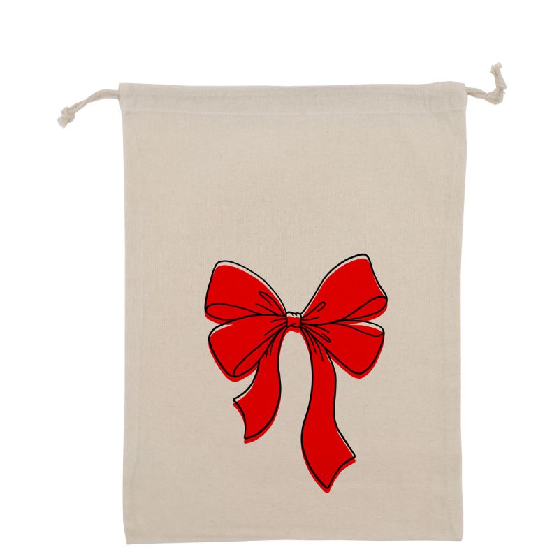 Christmas cotton gift bags - Ribbon