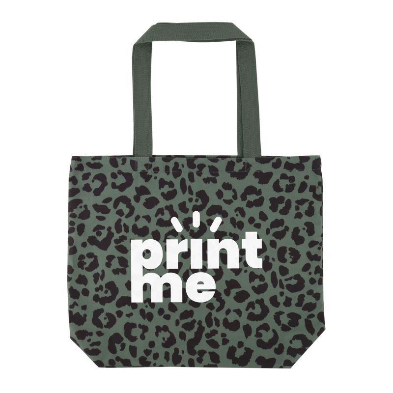 Baumwoll-Shopper mit Jaguarmuster