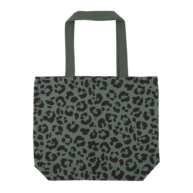 Baumwoll-Shopper mit Jaguarmuster