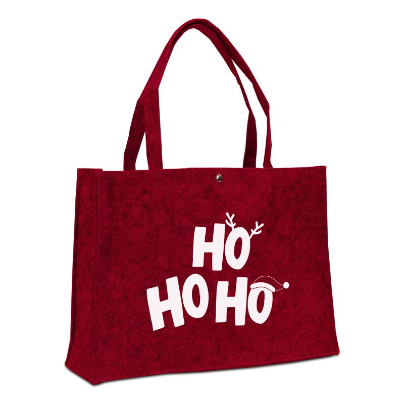 Felt Christmas bags - Ho Ho Ho