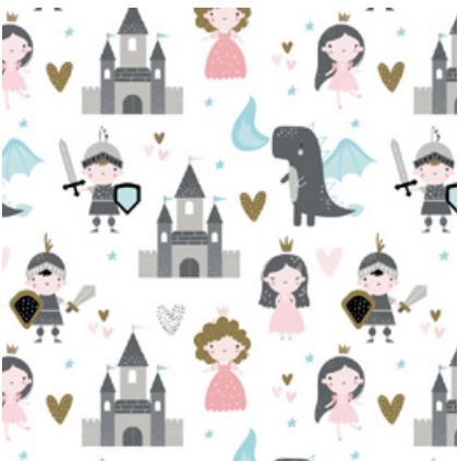 Coated wrapping paper - Fairytale design