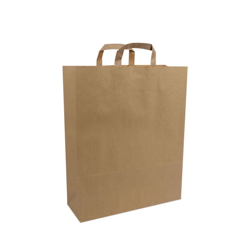 DPL081-Budget-papieren-tassen-met-platte-lussen-bruin