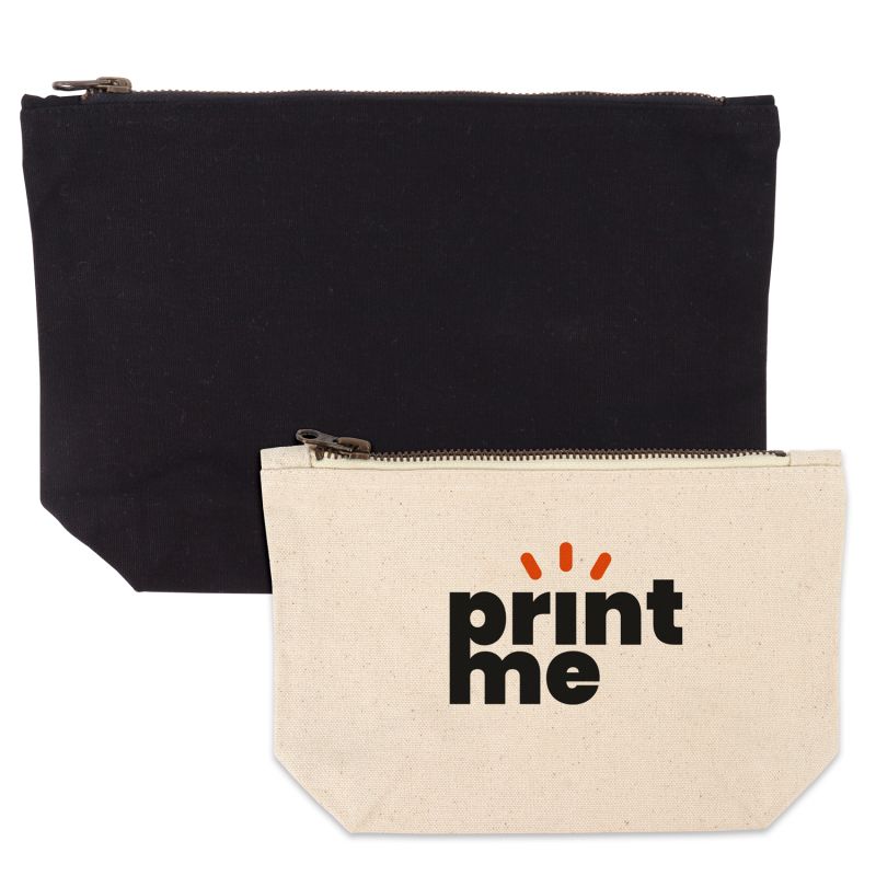 Canvas toiletry bags