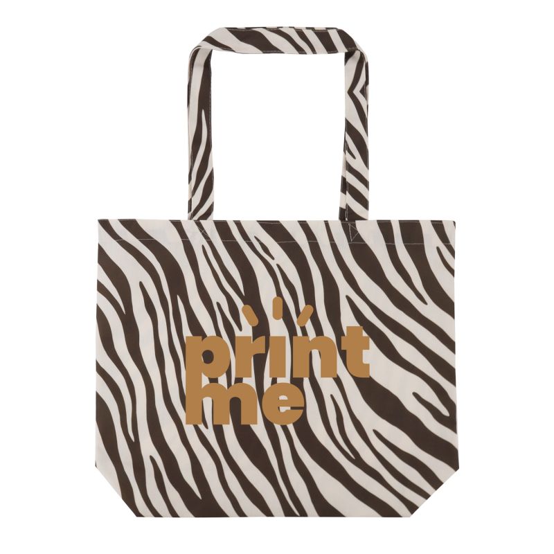 Sacs cabas en coton motif zèbre
