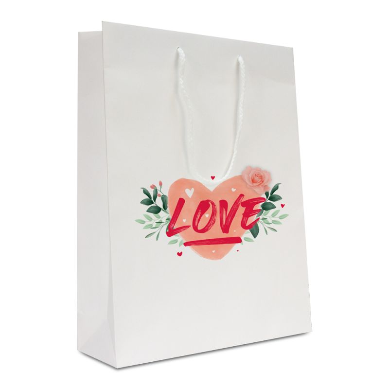 Sacs en papier de luxe pour la Saint-Valentin - Love