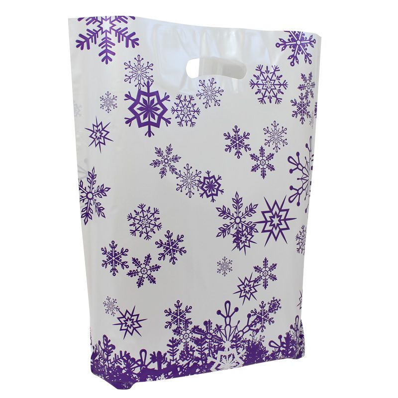 Plastic Christmas bags - Winter Stars