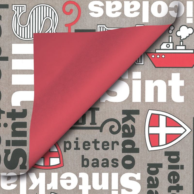 Sinterklaas wrapping paper - D014