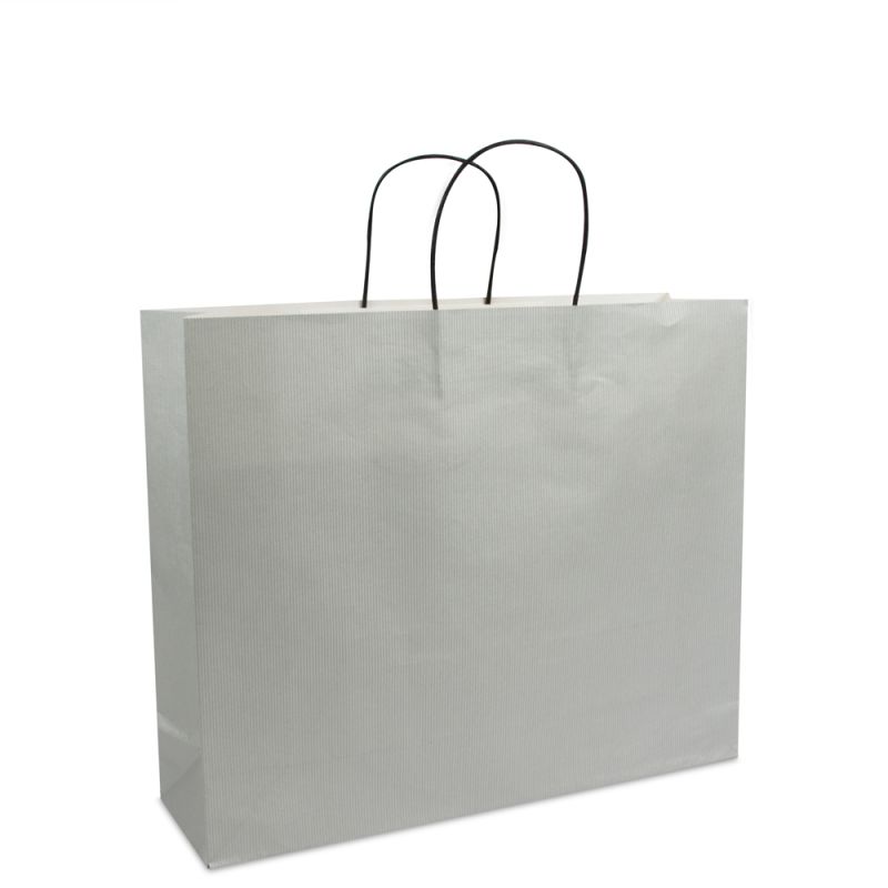 Luxe twisted papieren tassen met bodemkarton
