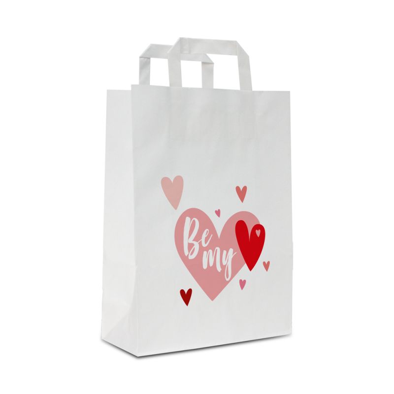 Sacs en papier kraft - Be my valentine