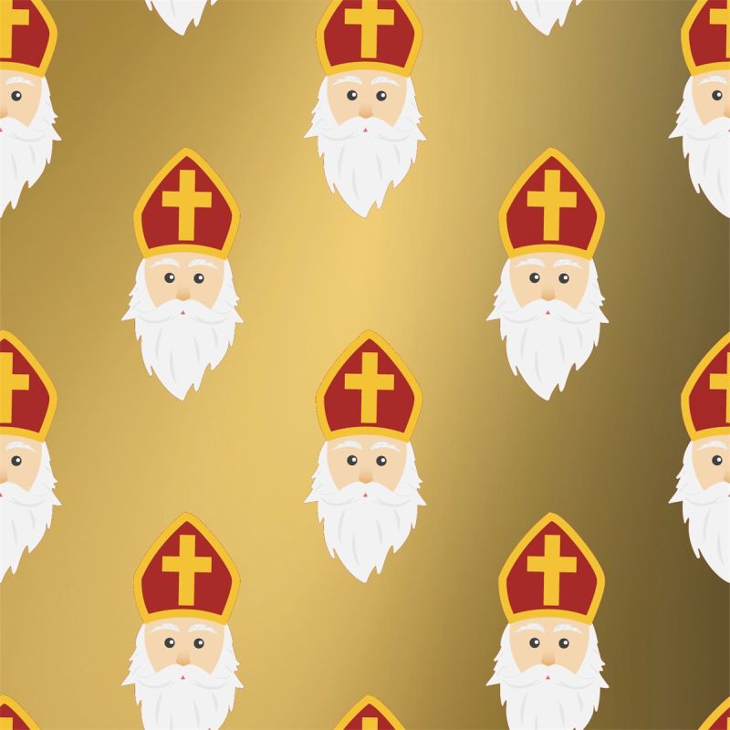 Papier cadeau de Saint Nicolas - D90074